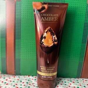 Bath & Body Works Chocolate Amber Body Cream - Rich Brown